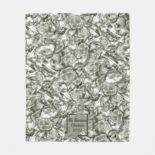 Gepersonaliseerde kerst fleece deken (Voorkant)