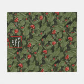 Gepersonaliseerde kerst fleece deken (Voorkant (Horizontaal))
