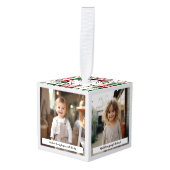 Gepersonaliseerde kerst foto liefde offerte boerde decoratie (Voorkant hoekig)