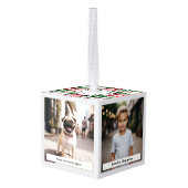 Gepersonaliseerde kerst foto liefde offerte boerde decoratie (Achter hoekig)