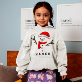 Gepersonaliseerde Kerst Funny Snowman Kind Girl