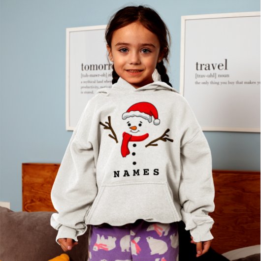 Gepersonaliseerde Kerst Funny Snowman Kind Girl