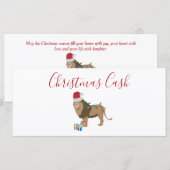 Gepersonaliseerde Kerst Geld Grappige Leeuw (Voorkant / Achterkant)