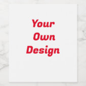 Gepersonaliseerde Kerst Gift Wijnfles Label Wijn Etiket (Enkel label)