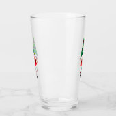 Gepersonaliseerde kerst Gnome met een geschenkdoos Glas (Links)