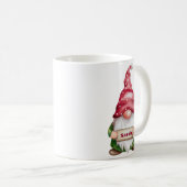 Gepersonaliseerde Kerst Gnoom Custom Name Koffiemok (Voorkant rechts)