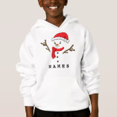 Gepersonaliseerde Kerst Grappig Sneeuwman Kind Boy (Voorkant)