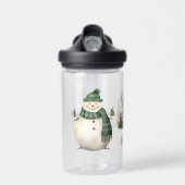 Gepersonaliseerde kerst grillige Baby 1e Kerstmis Waterfles (Voorkant)