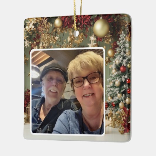 Gepersonaliseerde Kerst Herdenking Ornament (Links)