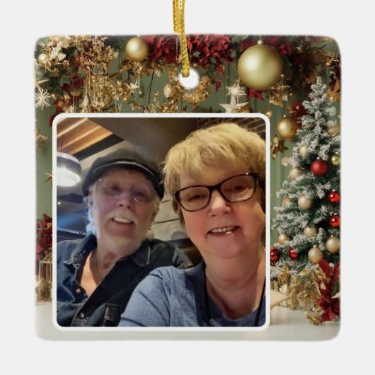 Gepersonaliseerde Kerst Herdenking Ornament (Voorkant)