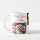 Gepersonaliseerde Kerst Hond Mokken/Koffie mok (Links)