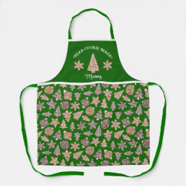Gepersonaliseerde Kerst Hoofd Cookie Baker Custom Schort