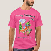 Gepersonaliseerde kerst in juli Chili Art Holiday T-shirt (Voorkant)