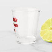 Gepersonaliseerde kerst in Naughty of Nice Shot Glas (Rechts)