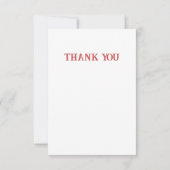 Gepersonaliseerde kerst Initiaal dank u kaarten (Achterkant)