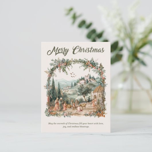 Gepersonaliseerde Kerst Kaart (Staand voorkant)