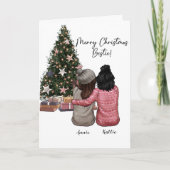 Gepersonaliseerde kerst Kaart Bestie (Voorkant)