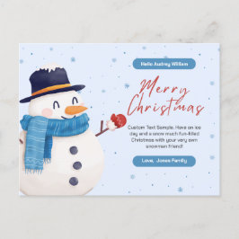 Gepersonaliseerde Kerst Kaart Briefkaart