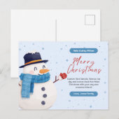 Gepersonaliseerde Kerst Kaart Briefkaart (Voorkant / Achterkant)