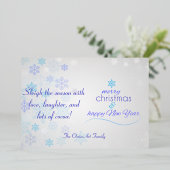 Gepersonaliseerde kerst Kaart. Folie Feestdagenkaart (Staand Voorkant)