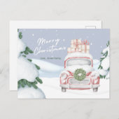 Gepersonaliseerde Kerst Kaart Reizen Briefkaart (Voorkant / Achterkant)