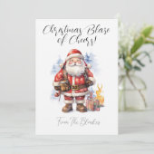 Gepersonaliseerde kerst Kaart voor een brandweerma (Staand voorkant)