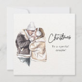 Gepersonaliseerde kerst Kaart voor koppels (Voorkant)