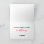 Gepersonaliseerde kerst Kaarten (Binnen)