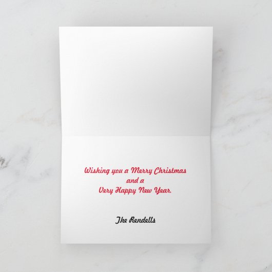 Gepersonaliseerde kerst Kaarten (Binnen)