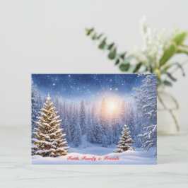 Gepersonaliseerde Kerst Kaarten Snowy Winterland