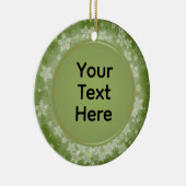 Gepersonaliseerde kerst Keepsake Keramisch Ornament (Rechts)
