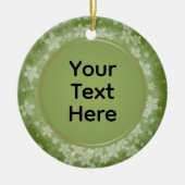Gepersonaliseerde kerst Keepsake Keramisch Ornament (Voorkant)