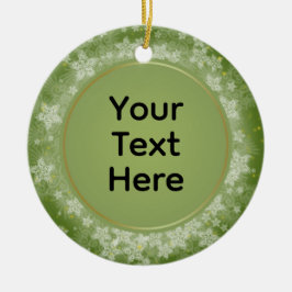 Gepersonaliseerde kerst Keepsake Keramisch Ornament