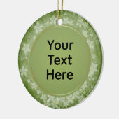 Gepersonaliseerde kerst Keepsake Keramisch Ornament (Links)