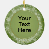 Gepersonaliseerde kerst Keepsake Keramisch Ornament (Achterkant)
