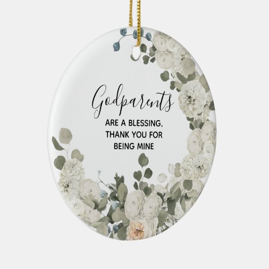 Gepersonaliseerde kerst-kerstversiering keramisch ornament (Rechts)