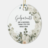 Gepersonaliseerde kerst-kerstversiering keramisch ornament (Links)