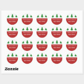 Gepersonaliseerde Kerst Keuken Gift Sticker (Vel)