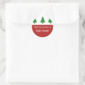 Gepersonaliseerde Kerst Keuken Gift Sticker (Tas)