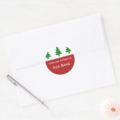 Gepersonaliseerde Kerst Keuken Gift Sticker (Envelop)