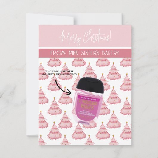 Gepersonaliseerde kerst, klein cadeau, cadeau Kaar Kaart (Voorkant)