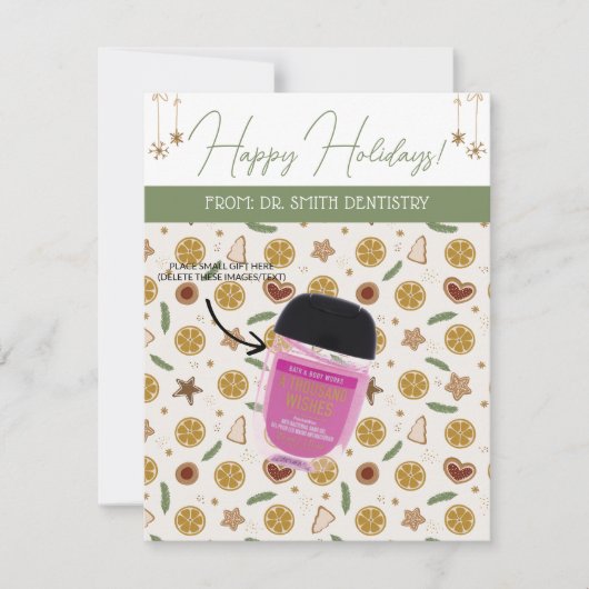 Gepersonaliseerde kerst, klein cadeau, cadeau Kaar Kaart (Voorkant)