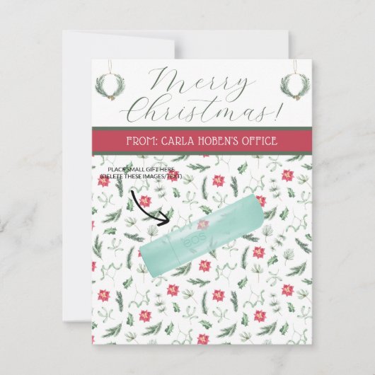 Gepersonaliseerde kerst, klein cadeau, cadeau Kaar Kaart (Voorkant)