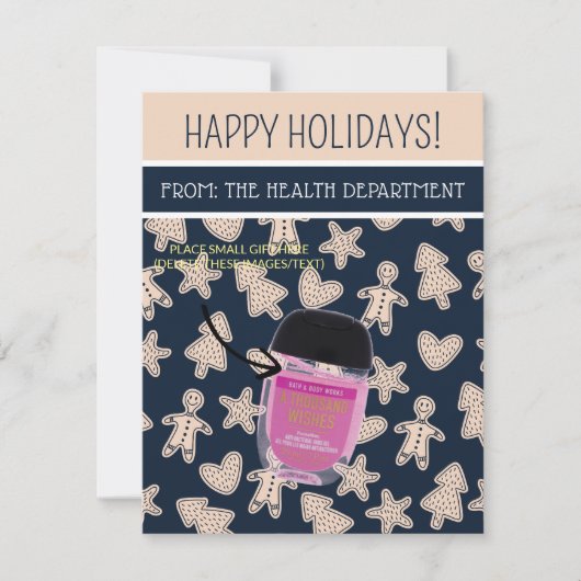 Gepersonaliseerde kerst, klein cadeau, cadeau Kaar Kaart (Voorkant)