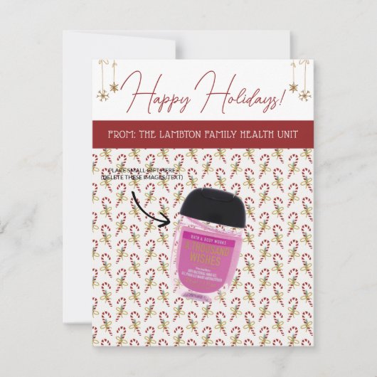 Gepersonaliseerde kerst, klein cadeau, cadeau Kaar Kaart (Voorkant)