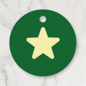 Gepersonaliseerde kerst krans cadeau Label (Achterkant)