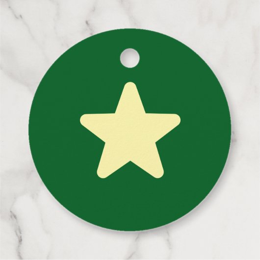 Gepersonaliseerde kerst krans cadeau Label (Achterkant)