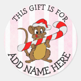 Gepersonaliseerde Kerst Labels Schattigee Vakantie