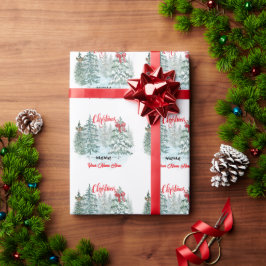 Gepersonaliseerde Kerst Mama Vakantie Custom Mothe Cadeaupapier