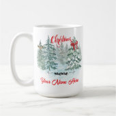 Gepersonaliseerde Kerst Mama Vakantie Custom Mothe Koffiemok (Links)